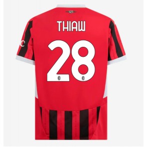 Billiga AC Milan Malick Thiaw #28 Hemmatröja 2024-25 Kortärmad